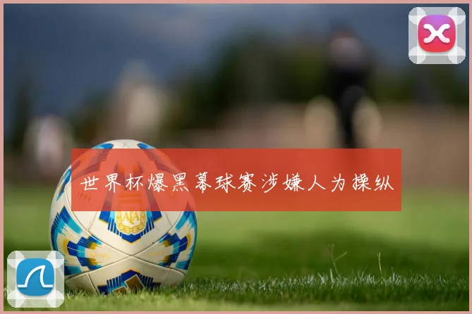 世界杯爆黑幕球赛涉嫌人为操纵