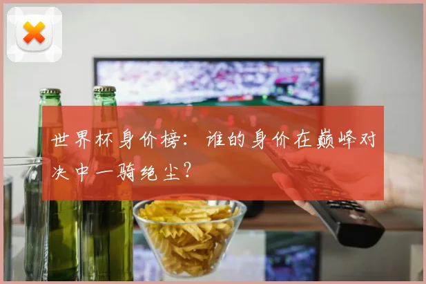 世界杯身价榜：谁的身价在巅峰对决中一骑绝尘？